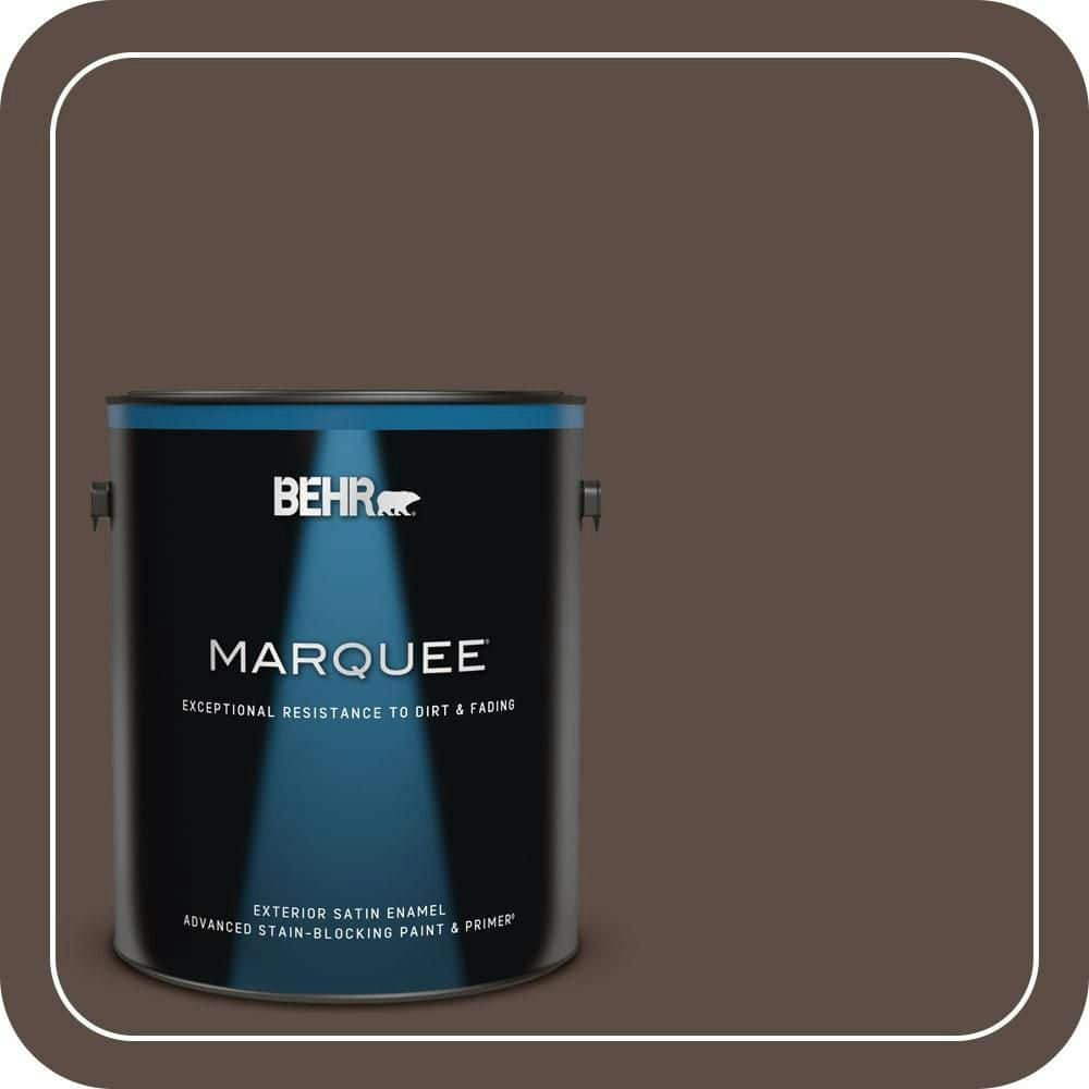 Espresso Coffee Satin Enamel Exterior Paint & Primer 1-Gallon: $69.98