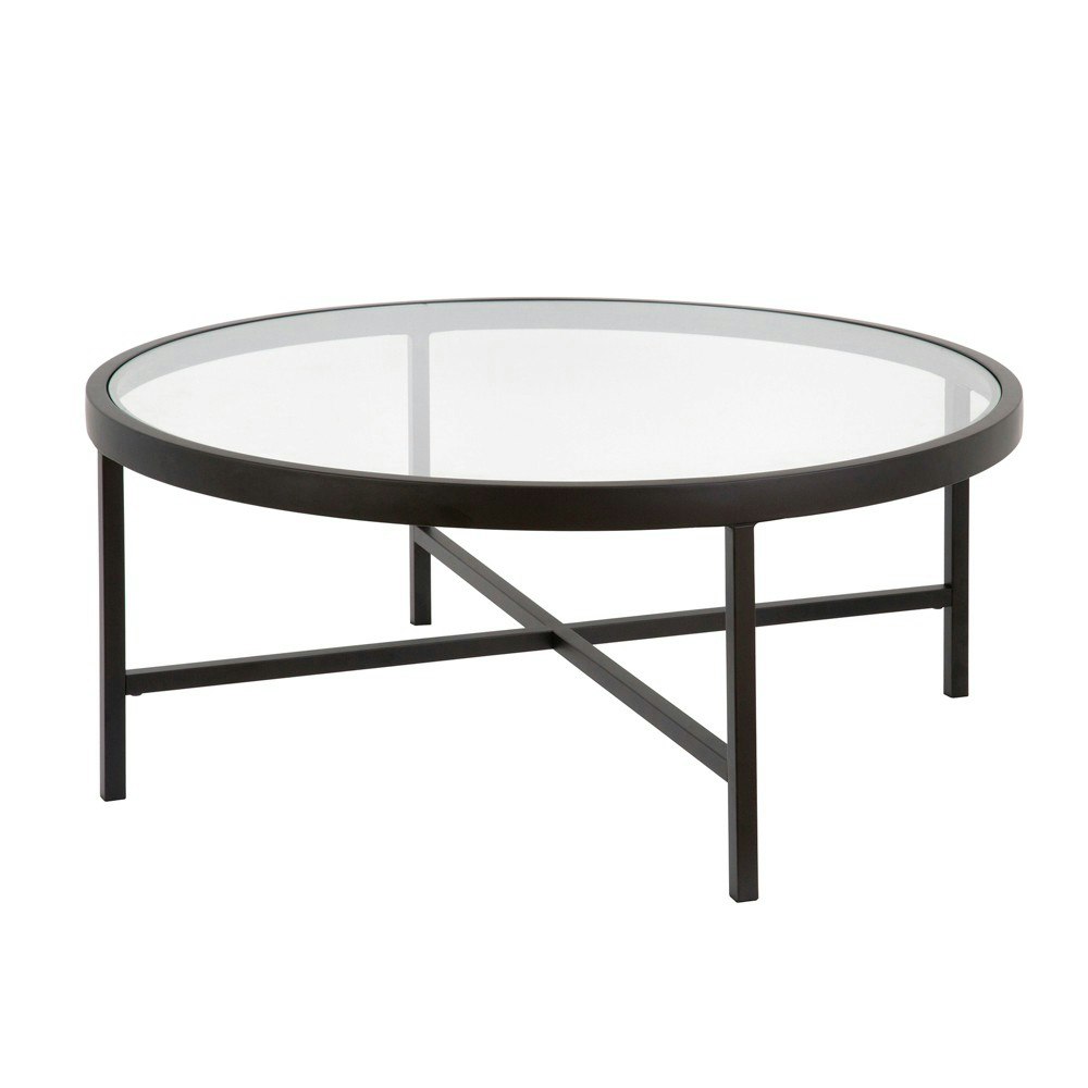 Hudson and Canal Burgate 36-Inch Round Glass Coffee Table: $199.99 Hudson and Canal Burgate 36-Inch Round Glass Coffee Table: $199.99