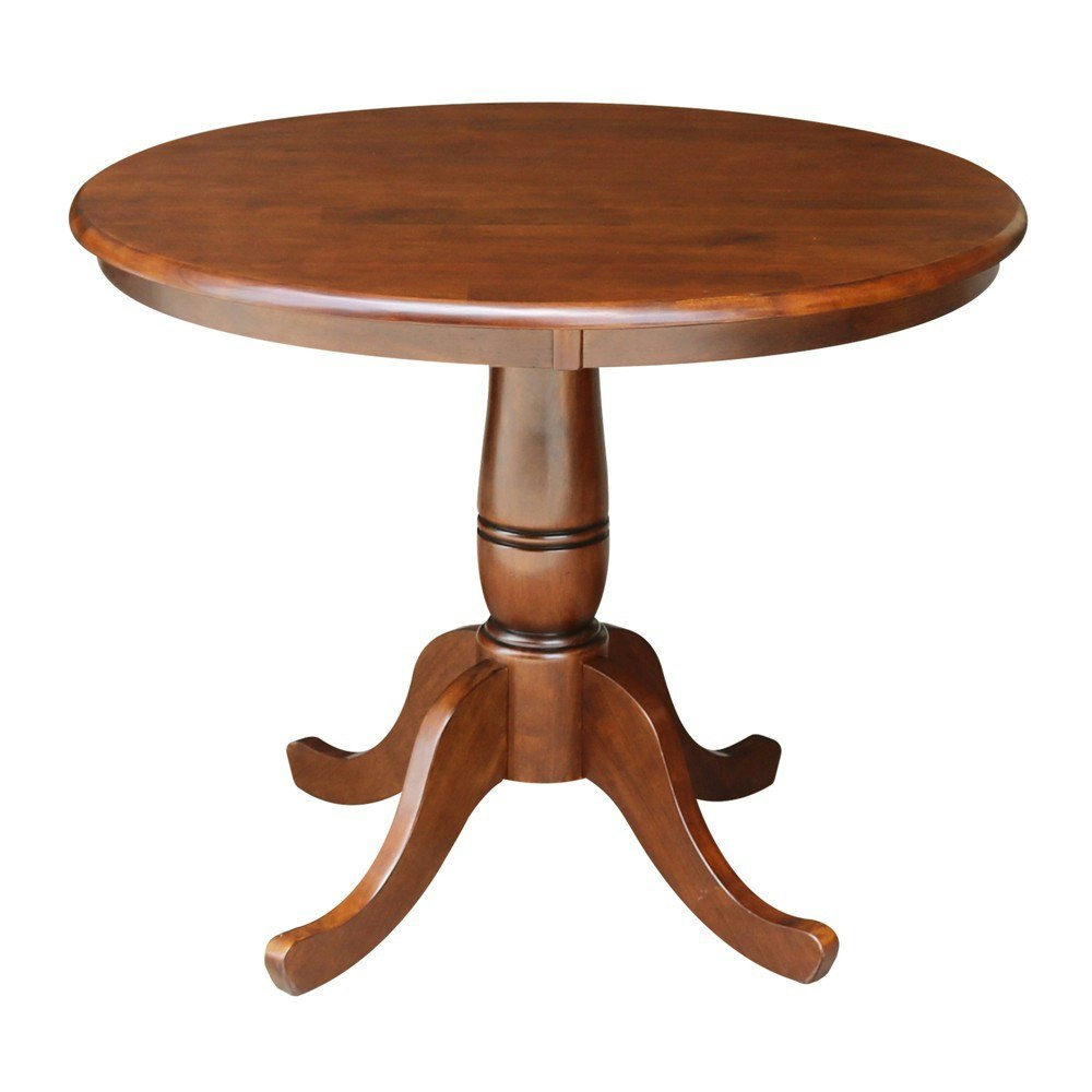 International Concepts 36-Inch Round Pedestal Dining Table: $255.99 International Concepts 36-Inch Round Pedestal Dining Table: $255.99