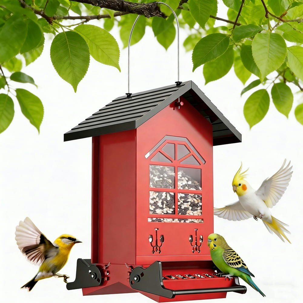 BN-LINK Squirrel-Proof Hanging Bird Feeder: $24.29
