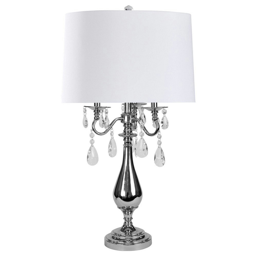 Jane Seymour Steel and Crystal Table Lamp: $71.99 Jane Seymour Steel and Crystal Table Lamp: $71.99