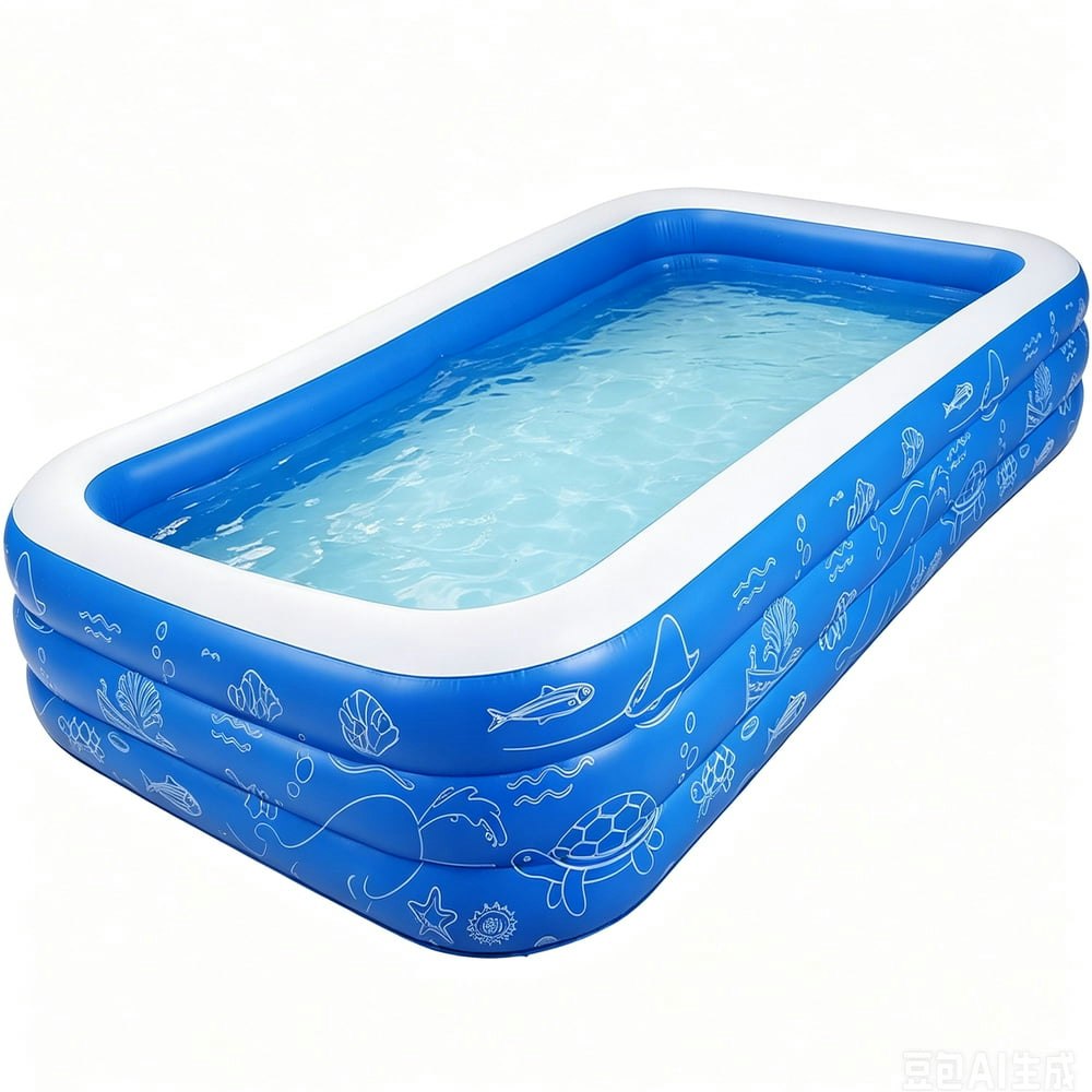 Taskbay 118" x 67.7" x 22" Inflatable Family Pool: $39.99 Taskbay 118" x 67.7" x 22" Inflatable Family Pool: $39.99