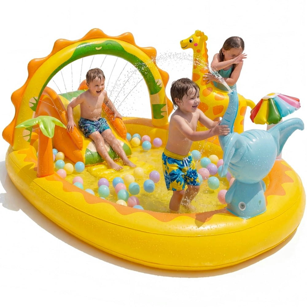 Taskbay Inflatable Giraffe Play Center Pool: $39.99 Taskbay Inflatable Giraffe Play Center Pool: $39.99