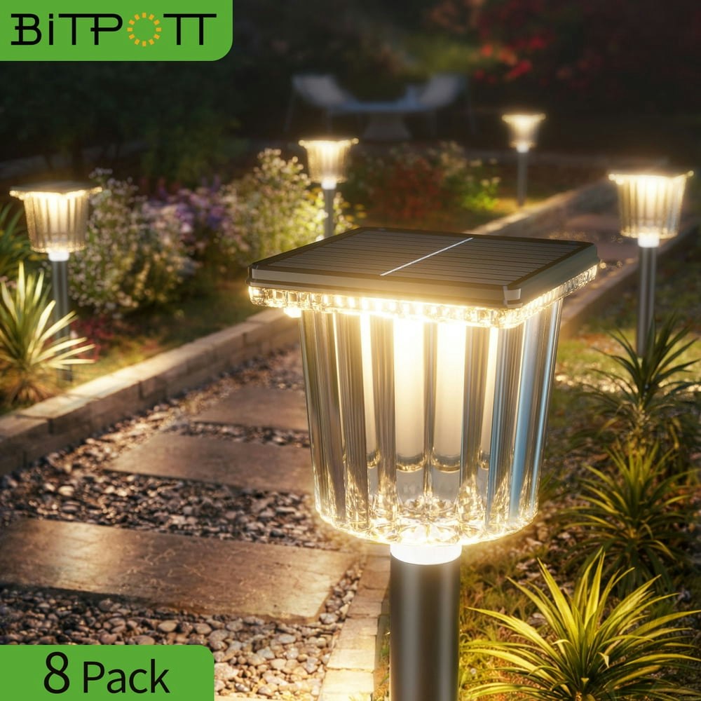 Bitpott Solar Pathway Lights 8-Pack: $66.99
