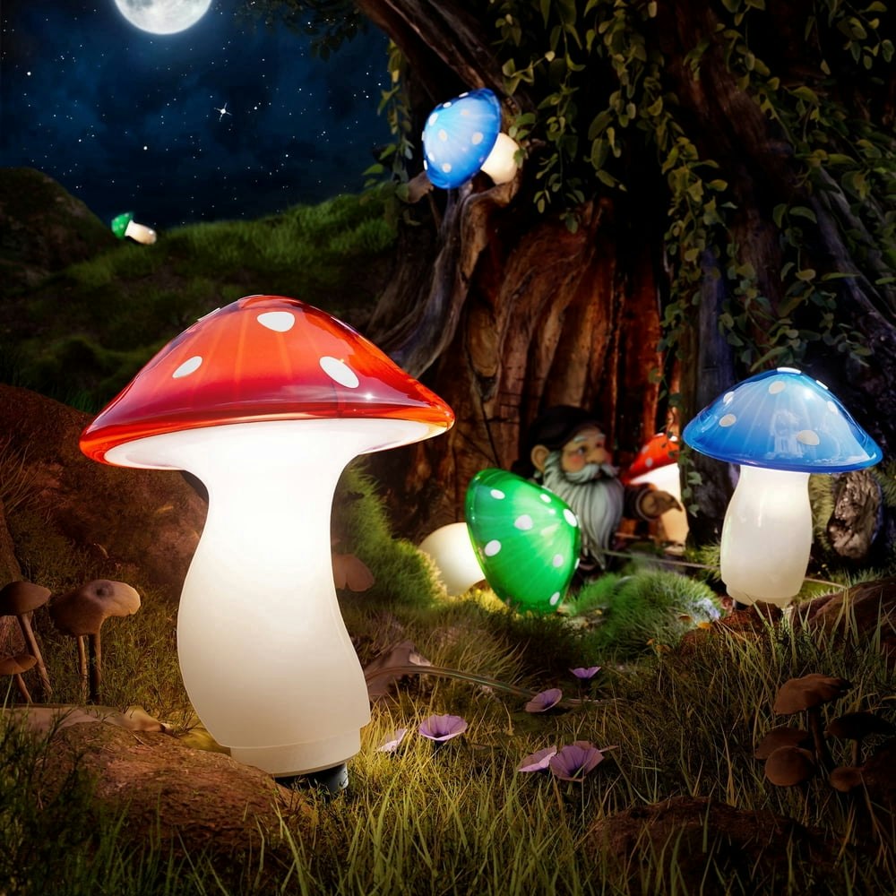 Bitpott 30-Foot Solar Mushroom Lights 9-Pack: $29.69
