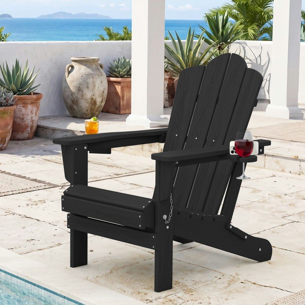 Riafun Folding HDPE Adirondack Chair: $81.99 Riafun Folding HDPE Adirondack Chair: $81.99