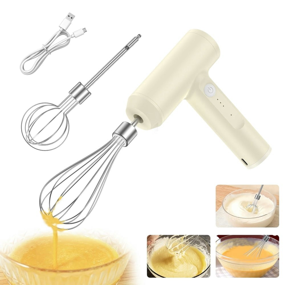 Jetcloudlive 3-Speed Cordless Electric Hand Mixer: $11.49