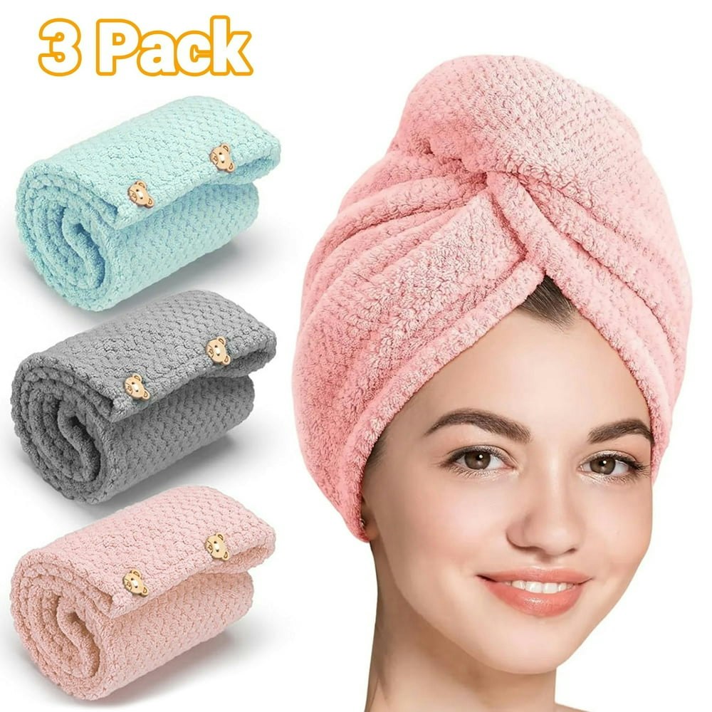 Yalumo Microfiber Hair Towel 3-Pack: $10 Yalumo Microfiber Hair Towel 3-Pack: $10