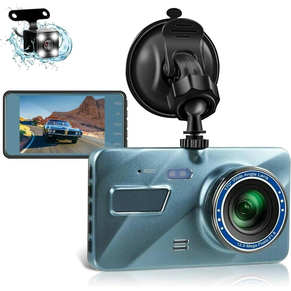 Dual Dash Cam Front and Rear 1080p Car Video Recorder: $24.29 Dual Dash Cam Front and Rear 1080p Car Video Recorder: $24.29