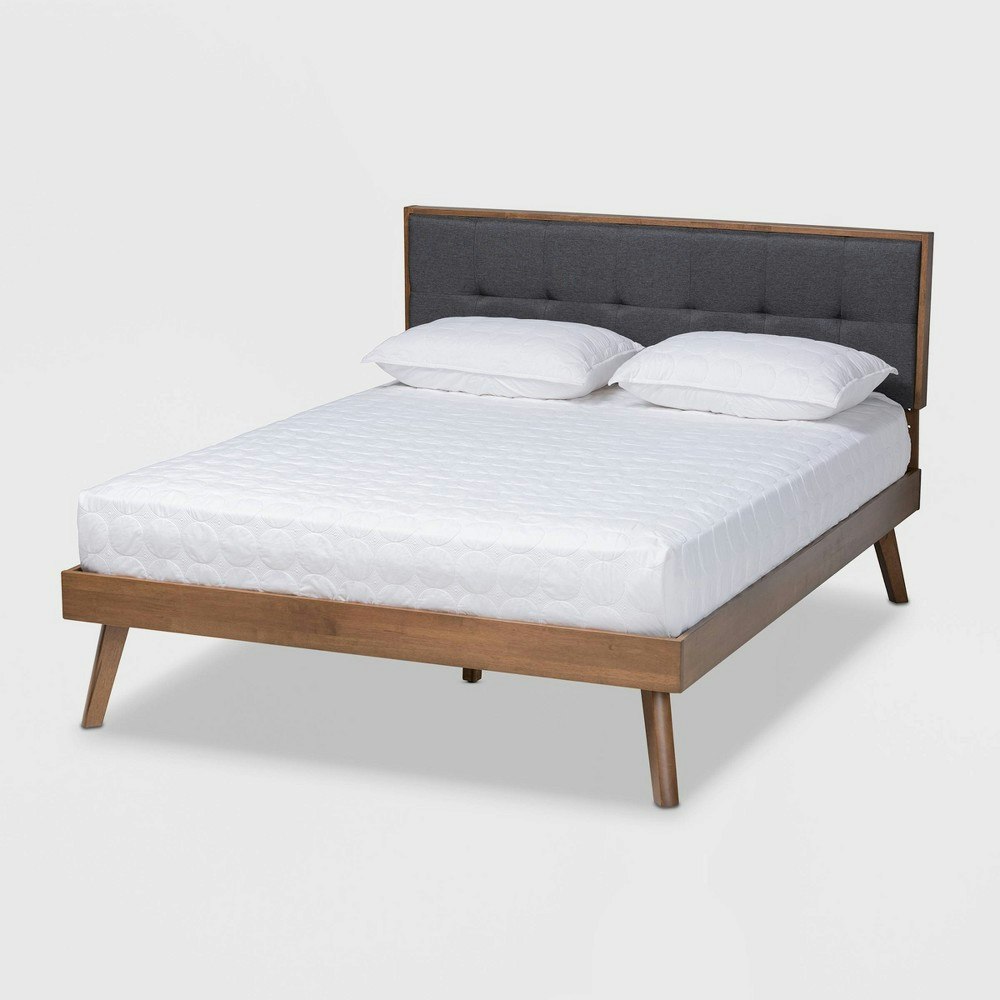 Baxton Studio Queen Alke Upholstered Platform Bed: $266.99