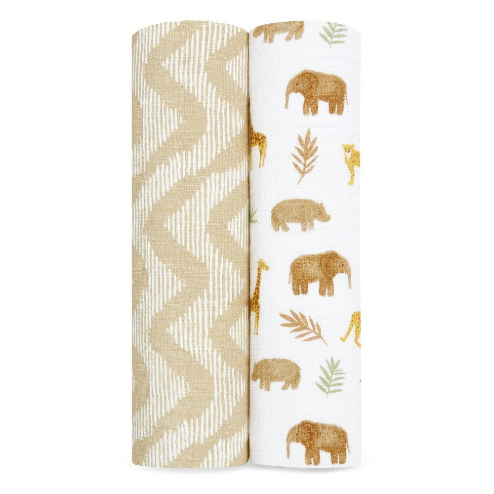 Aden + Anais Essentials Cotton Muslin Swaddle Blanket 2-Pack: $29.99 Aden + Anais Essentials Cotton Muslin Swaddle Blanket 2-Pack: $29.99