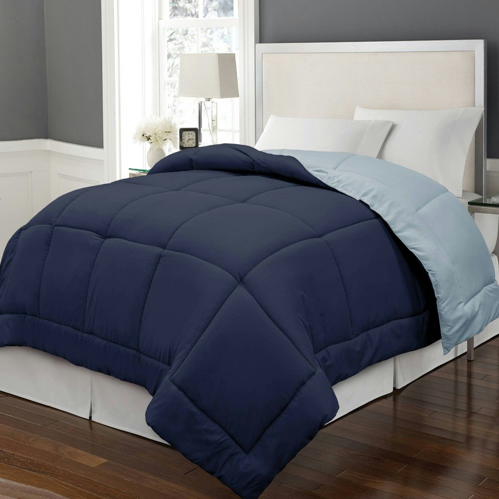 Blue Ridge Home Fashions Reversible Microfiber Down Alternative Comforter: $24.99 Blue Ridge Home Fashions Reversible Microfiber Down Alternative Comforter: $24.99