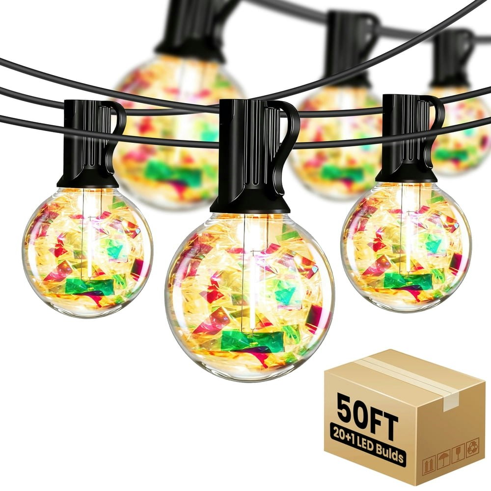 Phopollo 50-Foot G40 LED Outdoor String Lights: $23.39