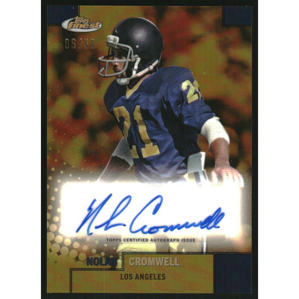 2024 Finest Flashback Nolan Cromwell Gold Refractor Autograph: $13.50 2024 Finest Flashback Nolan Cromwell Gold Refractor Autograph: $13.50