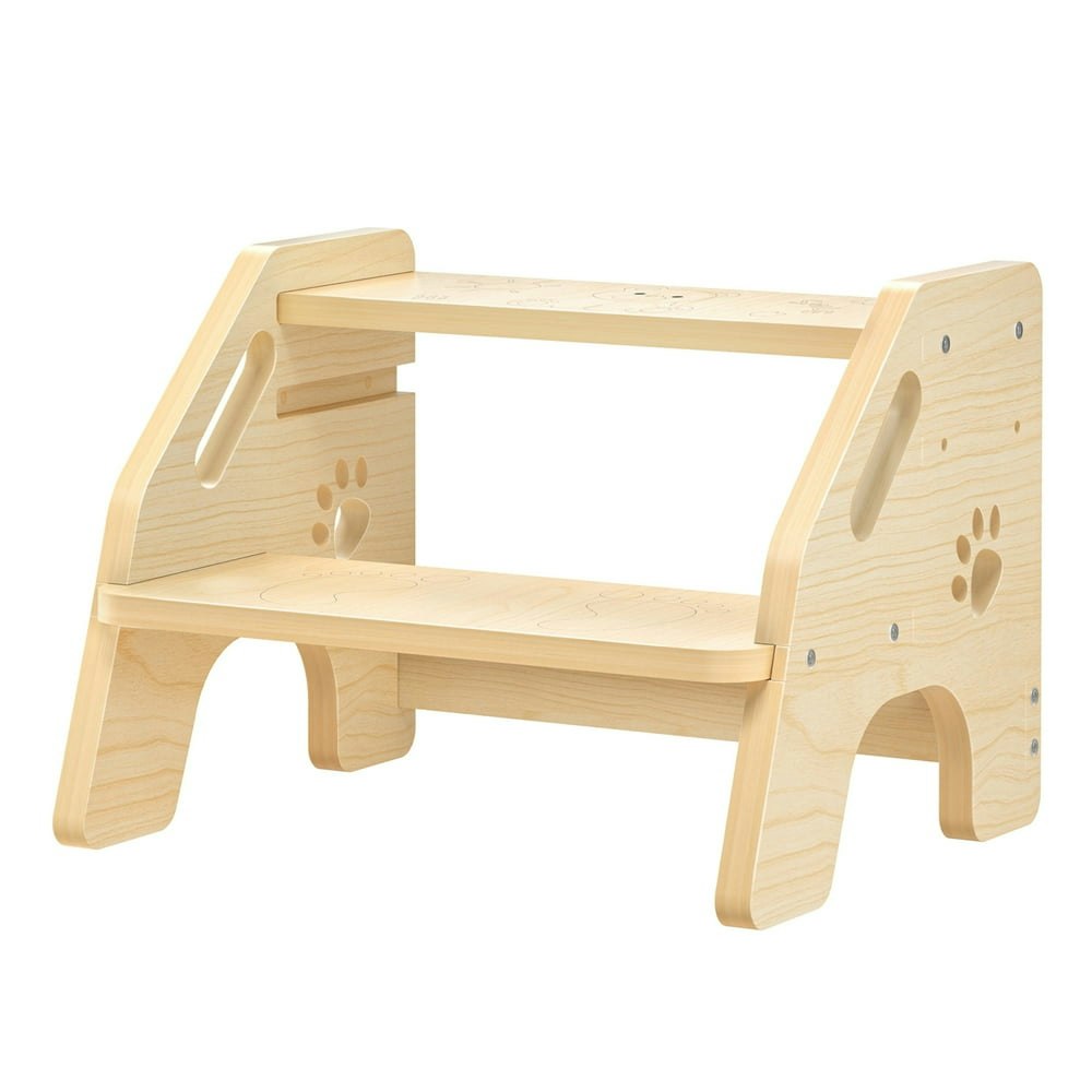 Askmuse Adjustable Wooden 2-Step Stool: $23.99 Askmuse Adjustable Wooden 2-Step Stool: $23.99