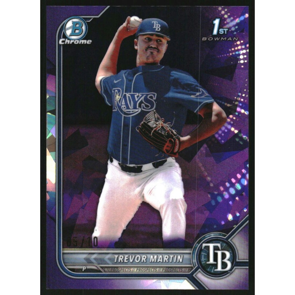 2022 Bowman Chrome Draft Sapphire Trevor Martin Purple Refractor #BDC184: $50 2022 Bowman Chrome Draft Sapphire Trevor Martin Purple Refractor #BDC184: $50