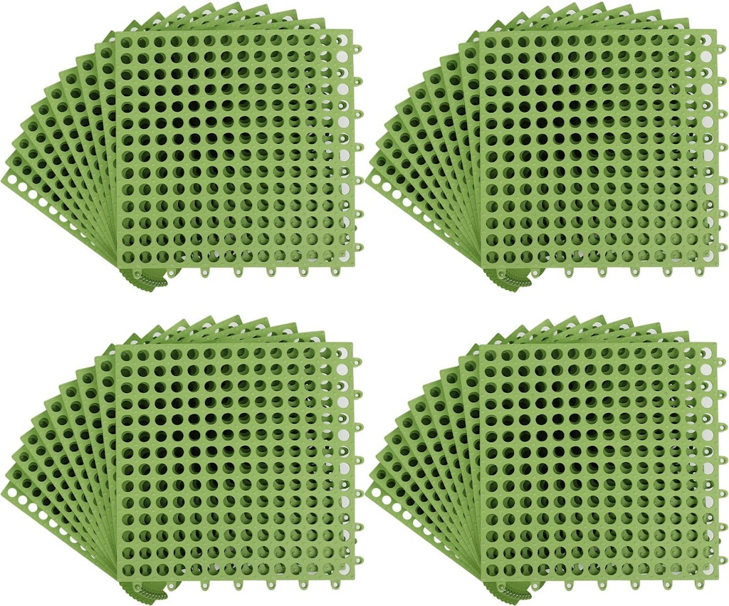 Interlocking Drainage Floor Tiles 50-Pack: $43