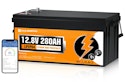 Eco-Worthy 3,584Wh 12V Bluetooth LiFePO4 Lithium Battery for $222 + free shipping