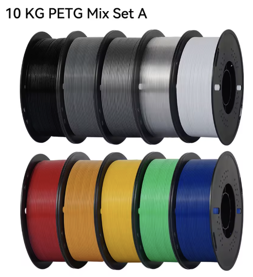 Kingroon PETG 1.75mm 3D Printer Filament 10-Pack: $60