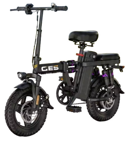 UPlee GE5 500W 14" Folding Electric Bike w/ Removable Battery: $206