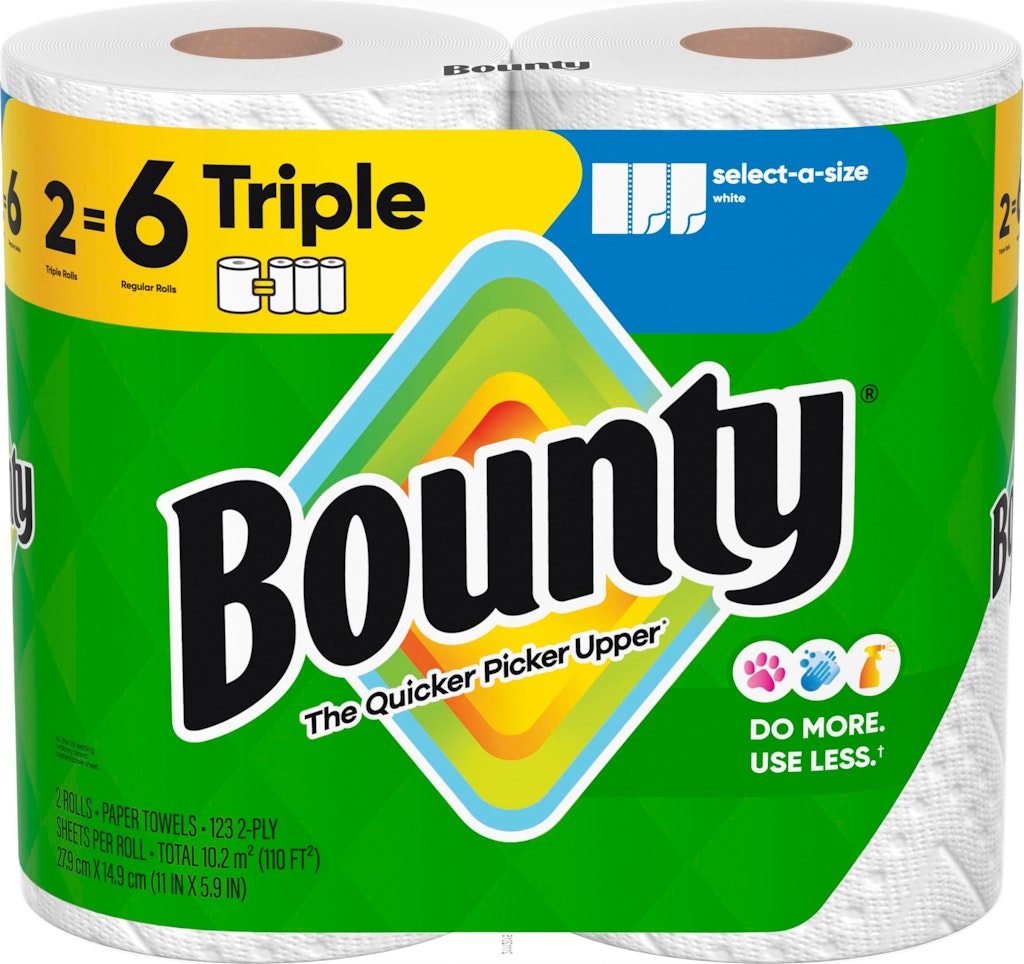 Bounty Select-A-Size Triple Paper Towels 2-Pack: $5.64 w/ Sub & Save