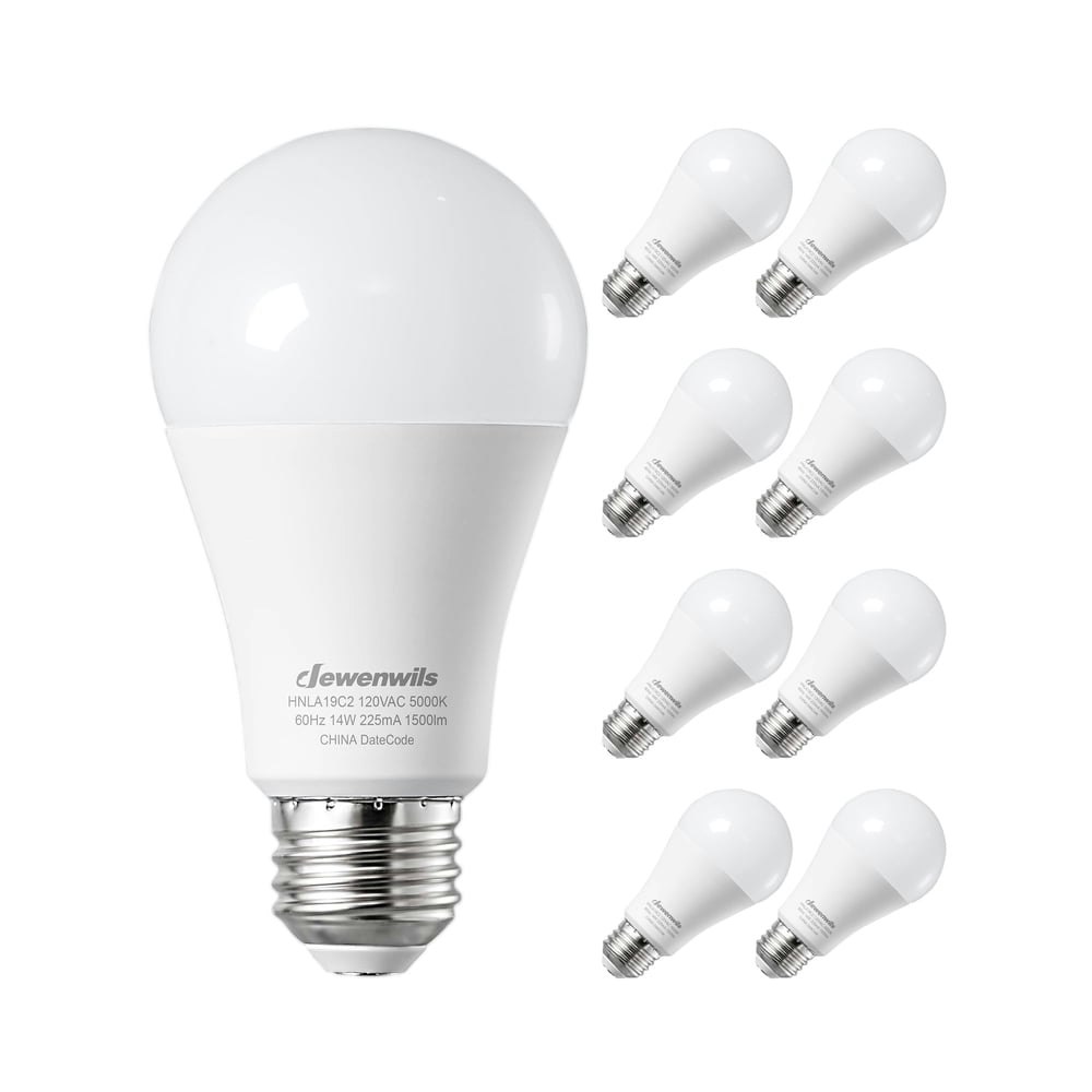 Dewenwils 1,500-Lumen 100W-Equivalent LED Light Bulbs 8-Pack: $13.99 Dewenwils 1,500-Lumen 100W-Equivalent LED Light Bulbs 8-Pack: $13.99