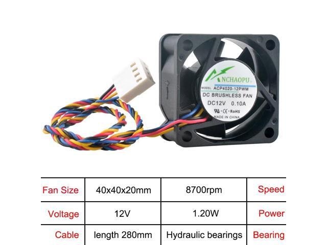 ACP4020 40mm 4-Pin PWM Cooling Fan: $19 ACP4020 40mm 4-Pin PWM Cooling Fan: $19