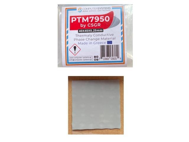 Honeywell PTM7950 40×40×0.25mm Phase-Change Thermal Pad: $9.99 Honeywell PTM7950 40×40×0.25mm Phase-Change Thermal Pad: $9.99