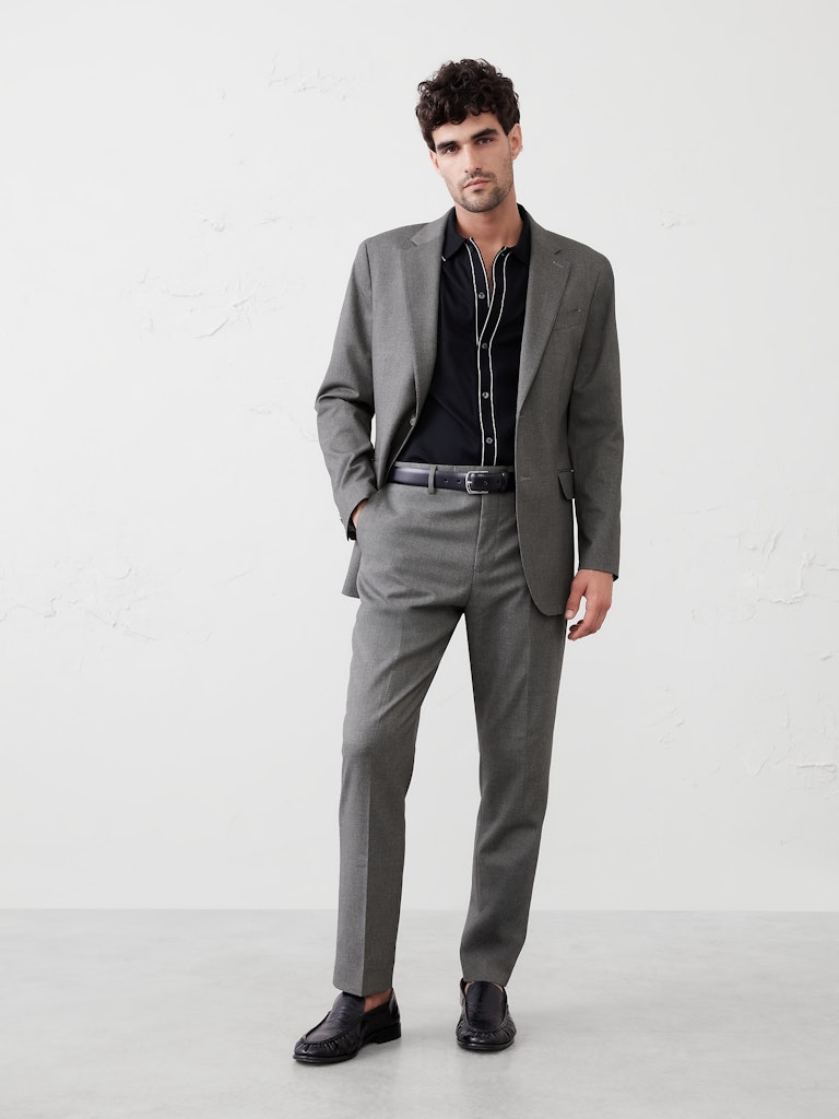 Crosshatch Suit Jacket: $160