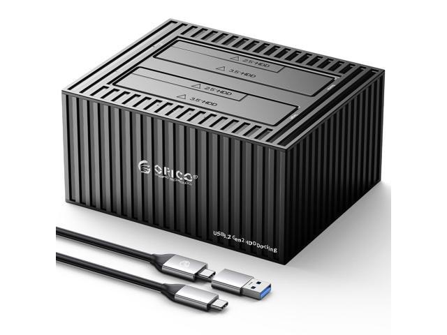 Orico USB C to SATA Dual-Bay Hard Drive Docking Station: $55.99