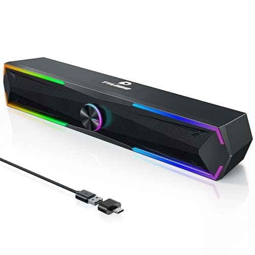Tylubio LED Under-Monitor Soundbar: $42.99 Tylubio LED Under-Monitor Soundbar: $42.99