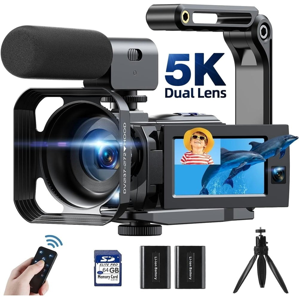 Campark 5K Digital Vlogging Camcorder: $139.99