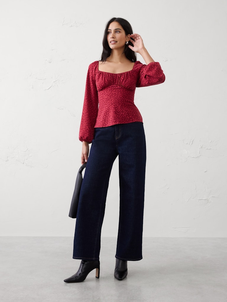 Shirred Bodice Top: $46.97 Shirred Bodice Top: $46.97