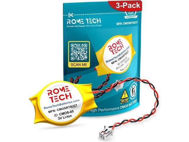 Rome Tech Laptop BIOS RTC CMOS Battery: $38.65 Rome Tech Laptop BIOS RTC CMOS Battery: $38.65