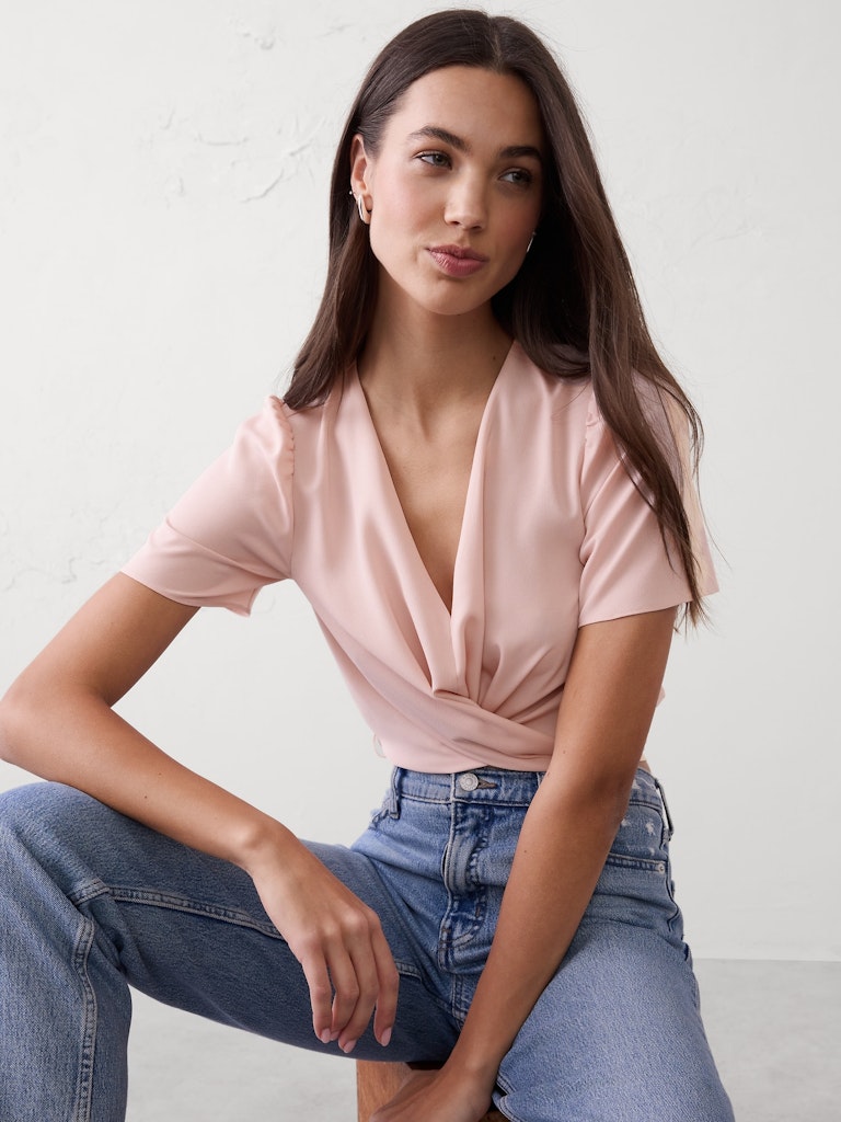 Tied Cropped Top: $54.97 Tied Cropped Top: $54.97