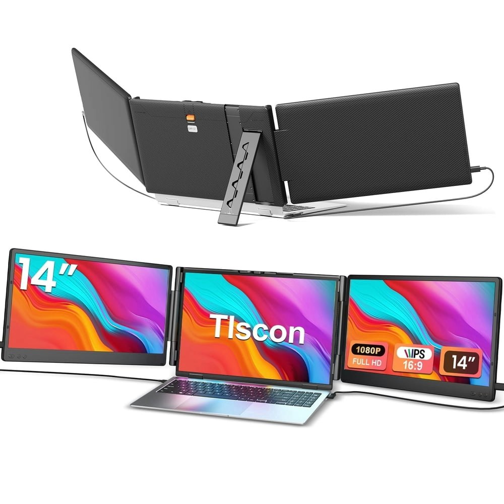 Tlscon 14-inch 1080p IPS Portable Laptop Monitor Extender: $164.49 Tlscon 14-inch 1080p IPS Portable Laptop Monitor Extender: $164.49