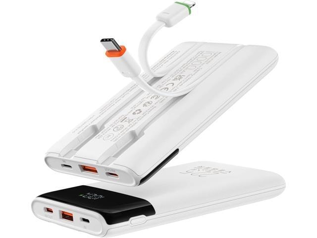 Veger 10,000mAh Portable Charger with Built-in Cables: $45.98 Veger 10,000mAh Portable Charger with Built-in Cables: $45.98
