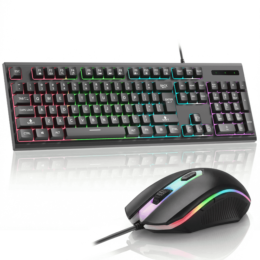 Wired RGB Gaming Keyboard and 3200 DPI Honeycomb Mouse Combo: $19.59 Wired RGB Gaming Keyboard and 3200 DPI Honeycomb Mouse Combo: $19.59