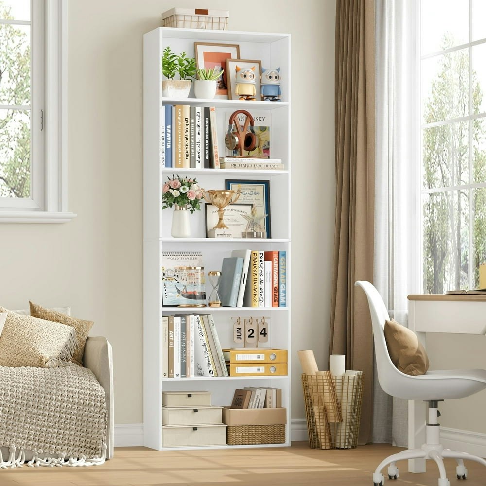 Homfa 6-Tier Tall Bookshelf: $66.49 Homfa 6-Tier Tall Bookshelf: $66.49