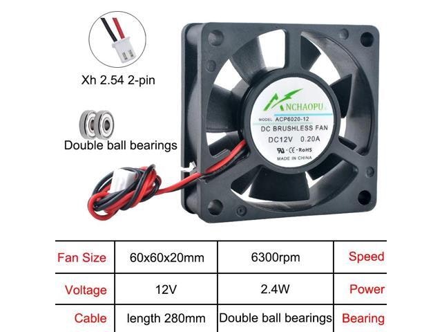 60mm Axial Cooling Fan 3-Pack: $35.98 60mm Axial Cooling Fan 3-Pack: $35.98