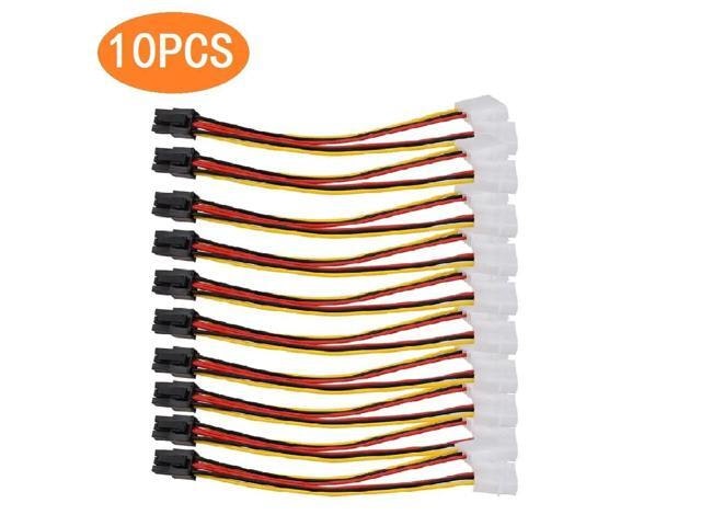 Dual 4-Pin Molex to 6-Pin PCI-E Power Cable Adapter 10-Pack: $27.89 Dual 4-Pin Molex to 6-Pin PCI-E Power Cable Adapter 10-Pack: $27.89