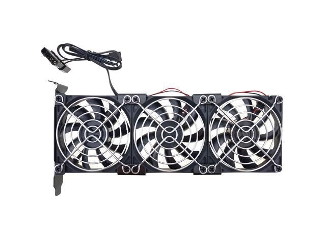 PCI Slot Triple 80mm Fan Video Card Cooler: $37.99