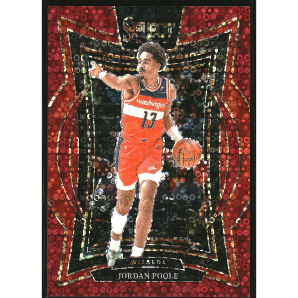 2024-25 Select Red Disco Prizm Jordan Poole Card #17: $12 2024-25 Select Red Disco Prizm Jordan Poole Card #17: $12