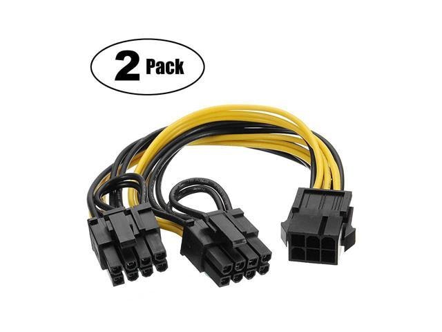 PCIe 6-Pin to Dual 8-Pin Graphics Card Power Adapter Cable: $25.49 PCIe 6-Pin to Dual 8-Pin Graphics Card Power Adapter Cable: $25.49