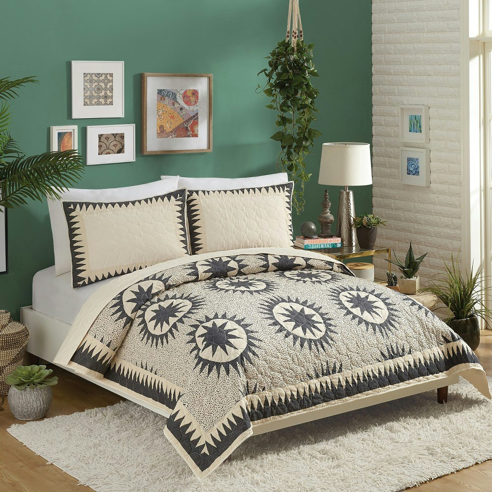 Jungalow King Soleil Burst Quilt Set: $70.99