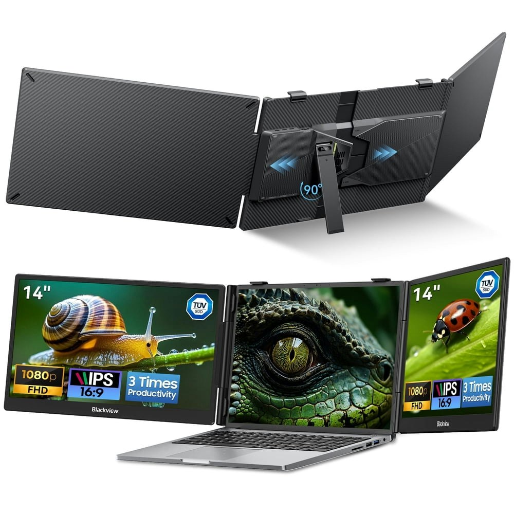 Blackview 14-inch 1080p FHD IPS Triple Portable Laptop Monitor: $174.99 Blackview 14-inch 1080p FHD IPS Triple Portable Laptop Monitor: $174.99