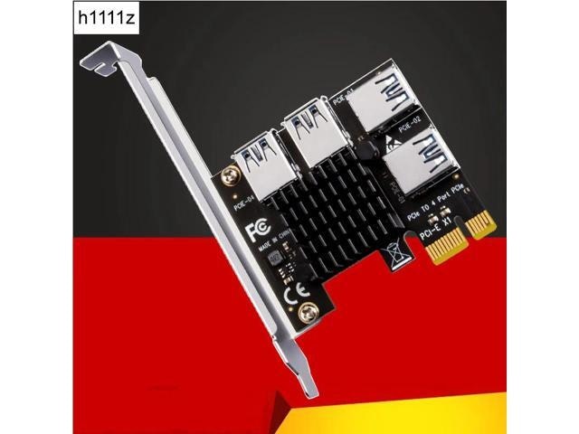 PCIe 1x to 4x USB 3.0 Riser Card Hub: $29.58