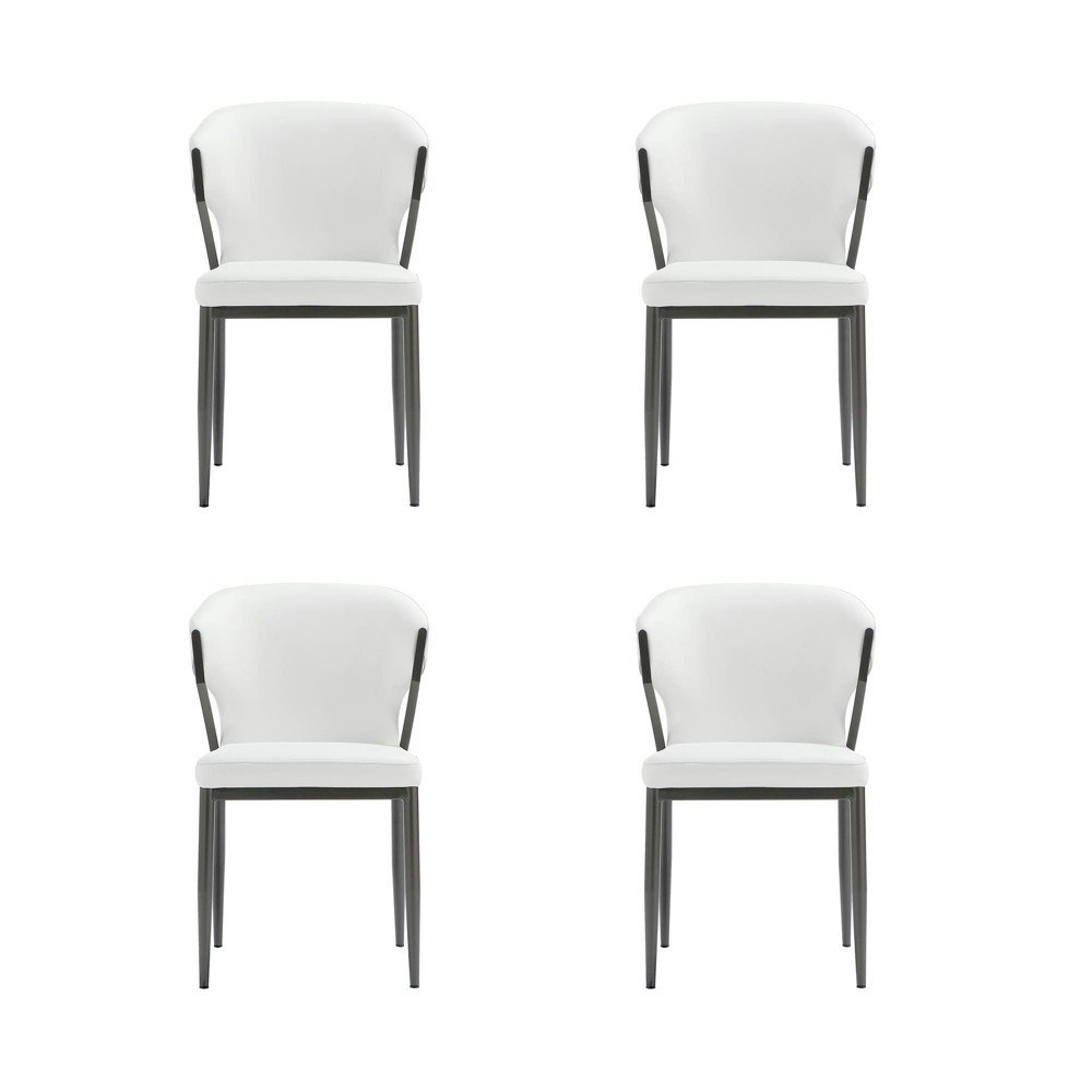 Manhattan Comfort Kirsten Vegan Leather Dining Chair 4-Pack: $1,299.99 Manhattan Comfort Kirsten Vegan Leather Dining Chair 4-Pack: $1,299.99