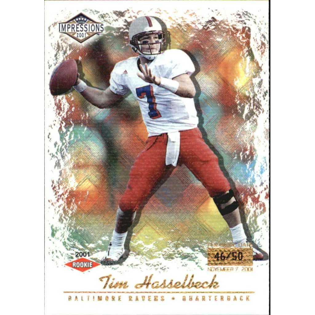 2001 Pacific Impressions Premiere Date Tim Hasselbeck #151 Card: $12 2001 Pacific Impressions Premiere Date Tim Hasselbeck #151 Card: $12