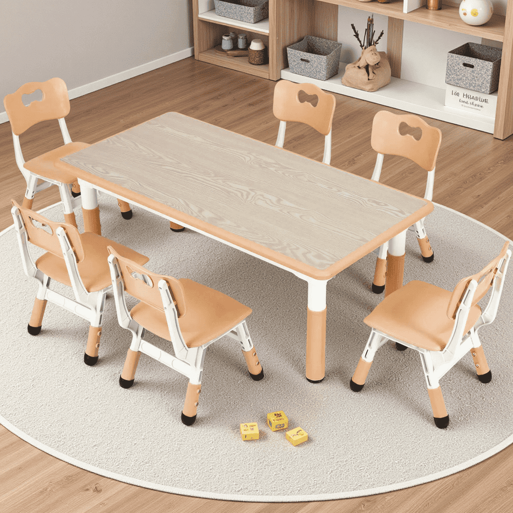 Arlopu Kids Activity Table and 6-Chair Set: $135.99 Arlopu Kids Activity Table and 6-Chair Set: $135.99